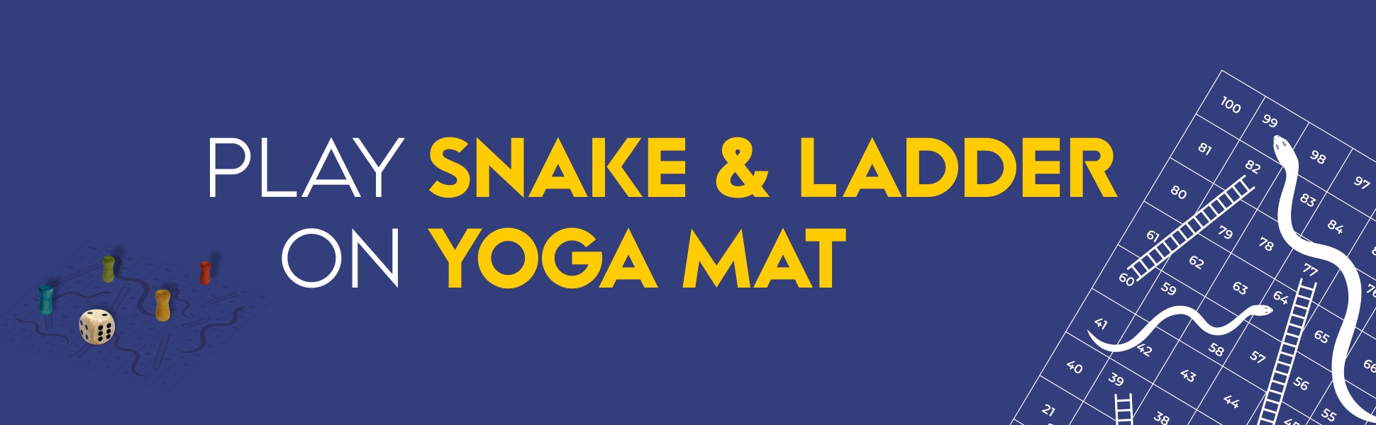 Play Snake & Ladder On Yoga Mat